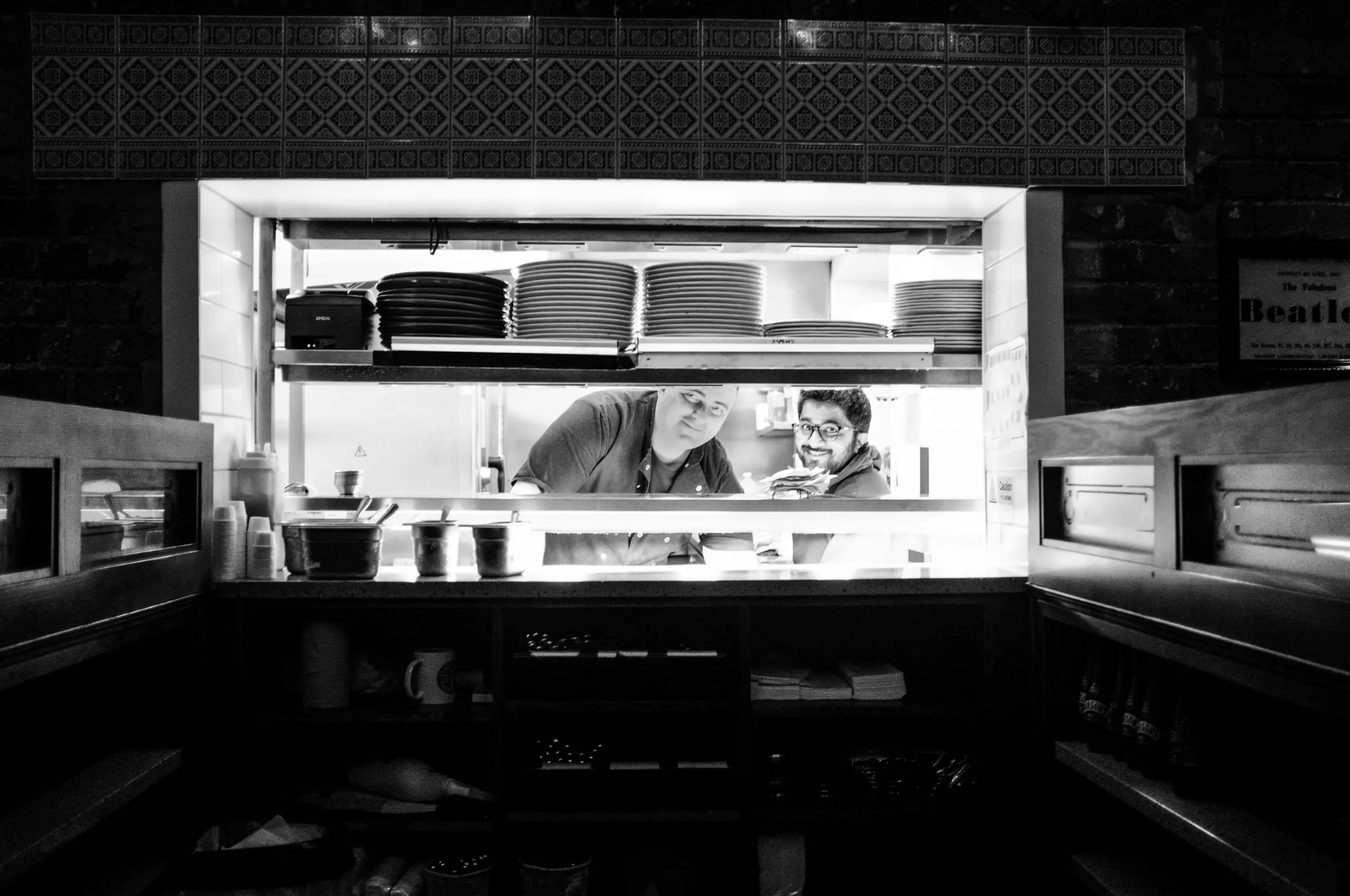 The chefs at the Coach and Horses pub pose for a photo