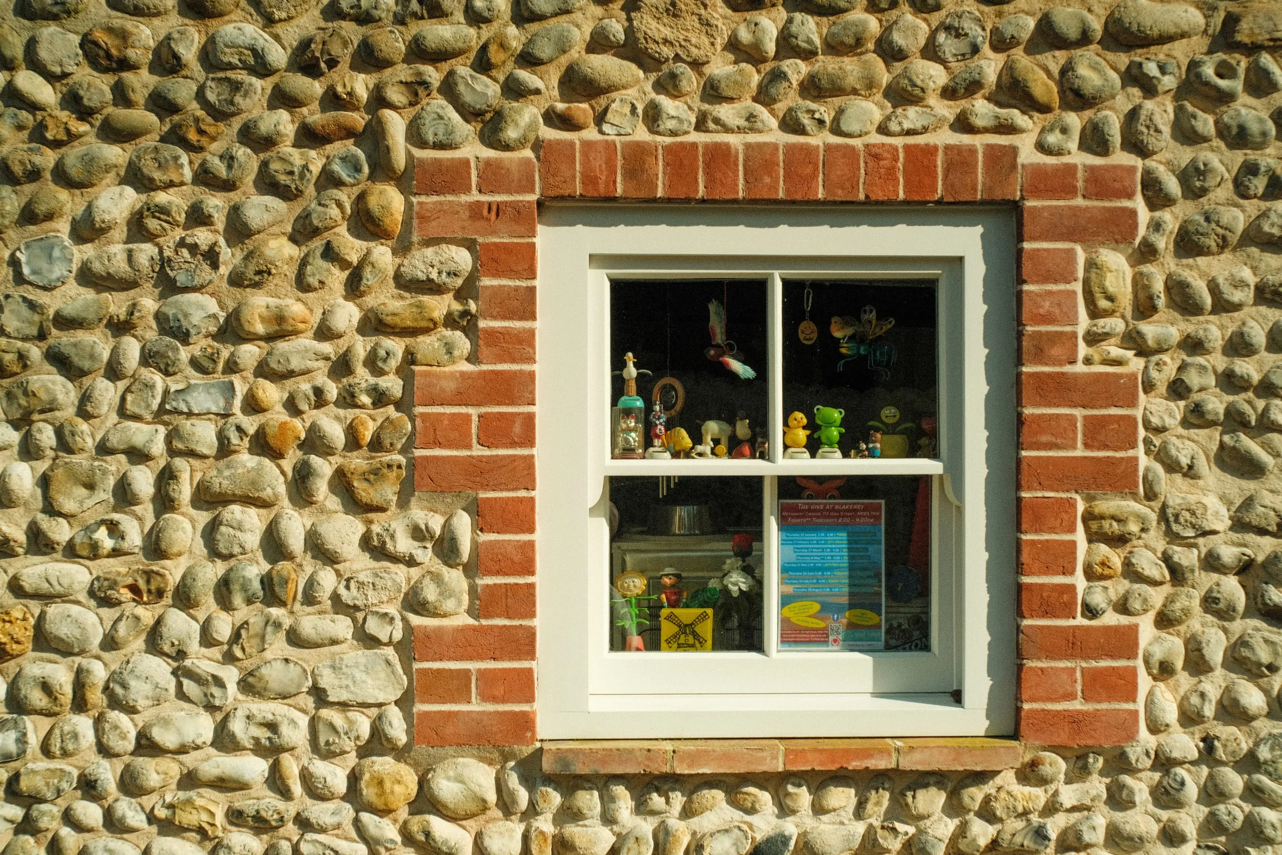 Detail of a window with figurines, Norfolk