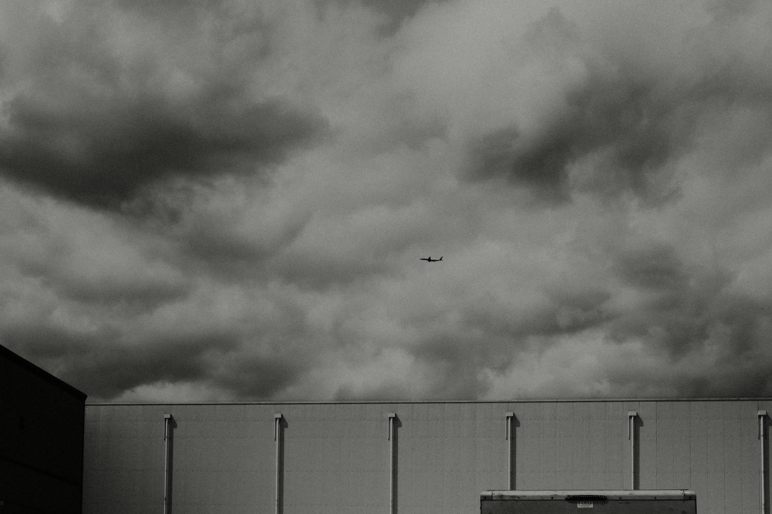 Plane takes off from London City Airport, Greenwich