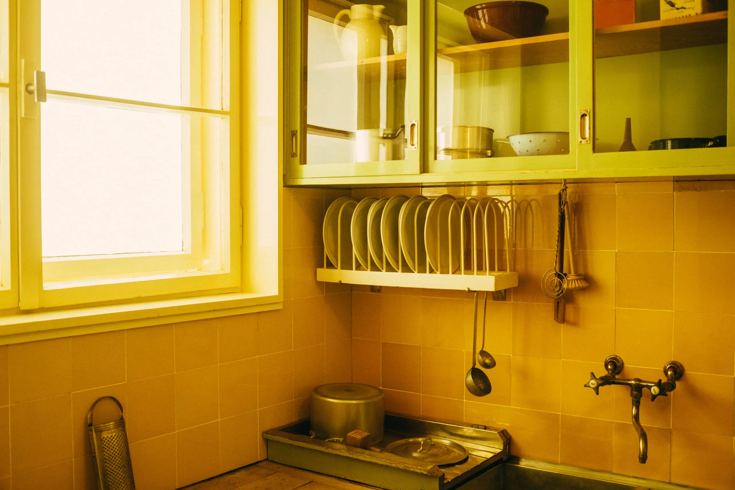 Detail of the Frankfurt Kitchen at V&A Storeroom, Hackney Wick