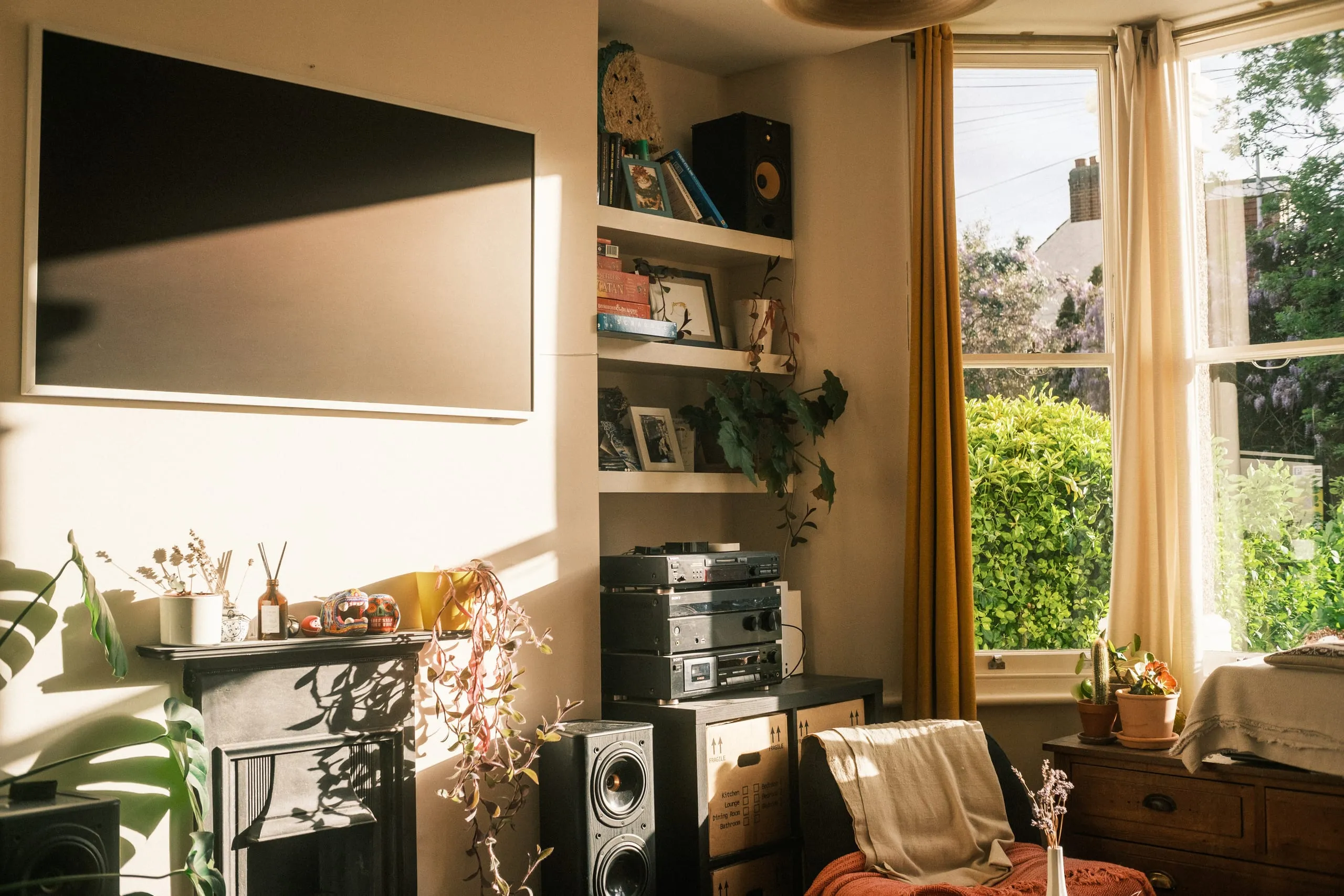 The author's living room